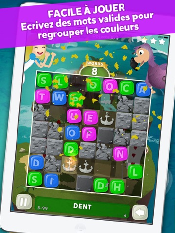 Screenshot #4 pour Wuzzle: The word game with color matching. Le meilleur mot et jeu de puzzle qui allie énigmes, anagrammes et autres mini-jeux éducatifs simples pour apprendre le vocabulaire. Gratuit!