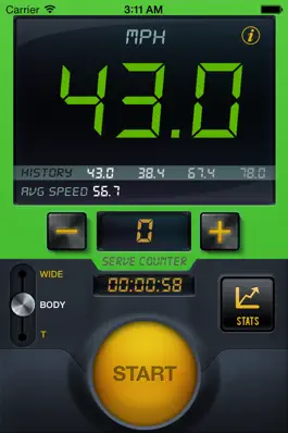 Game screenshot Tennis Serve Speed Radar Gun By CS SPORTS hack