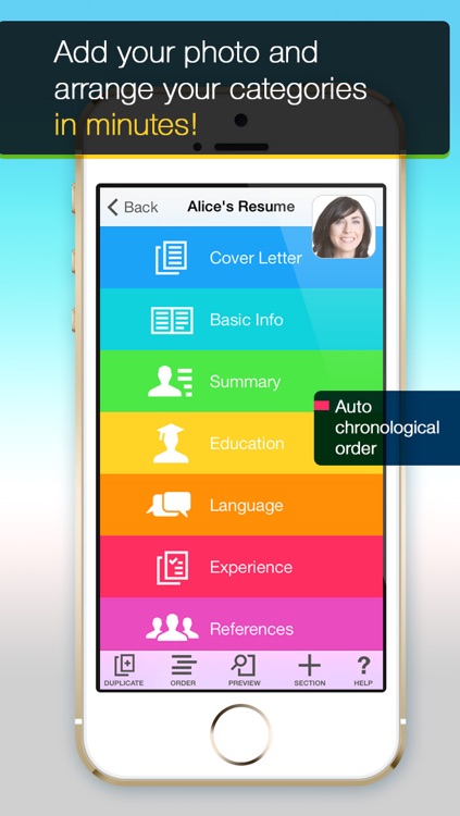 Resume Mobile Pro - design & share professional PDF resume on the go screenshot-3