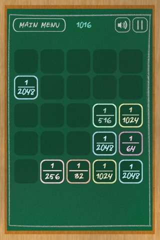 Fraction 1 : The 2048 Mathematical Solving Equation Board - Free screenshot 2