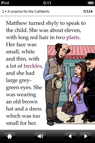 Anne of Green Gables: Oxford Bookworms Stage 2 Reader (for iPhone) screenshot 2