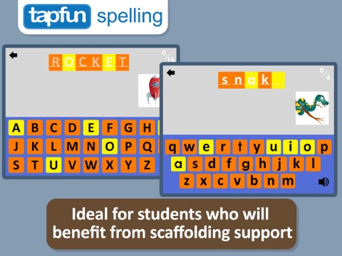 Spelling with Scaffolding for Speech Language Pathologists - Animals, Objects, Food and more screenshot 3
