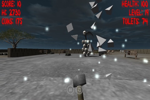 Angry Zombie Toilet Smash Frenzy Free screenshot 4