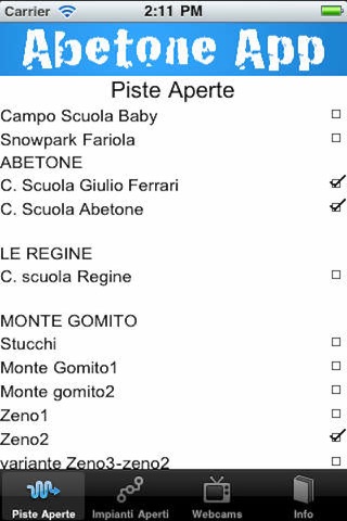 Abetone App - Tutte le informazioni per chi amare sciare in Toscana screenshot 2