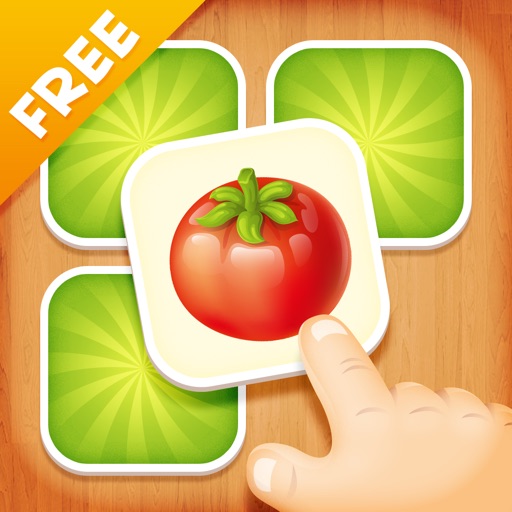 Veggie Matches Free — cards for training brain and learning words for toddlers Icon