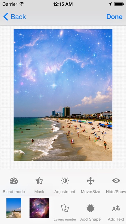 Poshlight - Surreal special effects image blender, instantly posh your photos!