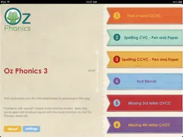 Game screenshot Oz Phonics 3 -CVCC, CCVC words mod apk