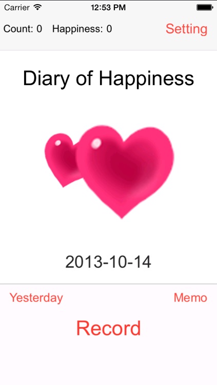 Diary of Happiness - Notebook of Romantic - Happy Hour - Wonderful Memories - Notepad of Luck - Love Recorder