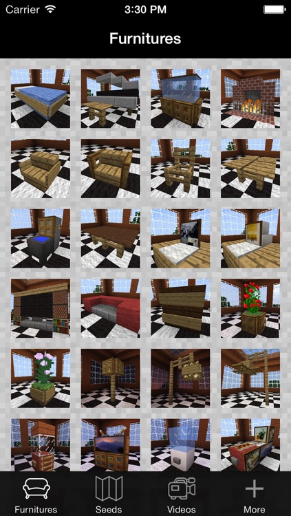 Furniture and Seed Guide for Minecraft