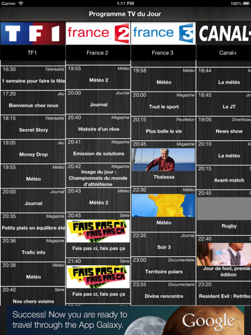 Screenshot #4 pour Programme Télé France : La Meilleure App de Programmes TV !