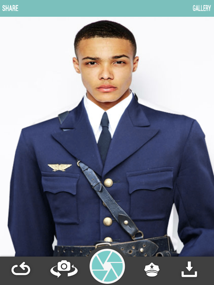 Military Suit Photo Montage