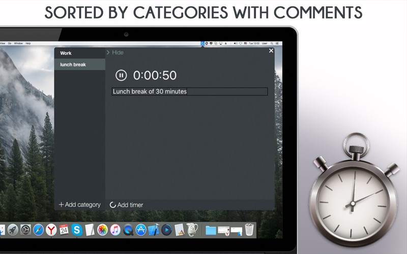 Work Time Monitor - Easy Tray Timer thumbnail 2