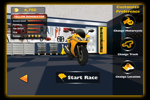 3D Motorcycle Racing Challenge for iPhone screenshot 2