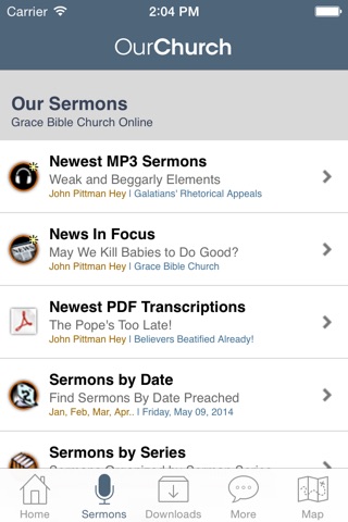 Grace Bible Church screenshot 2