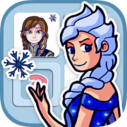 Memory game for girls: Ice Princess - learning game for girls icon