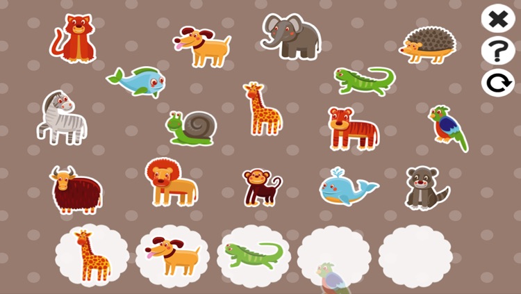 Animals Remember and Memorize! Learning and concentration Game for Children screenshot-4
