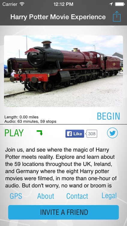 iTourMobile - Movie Tour for Harry Potter