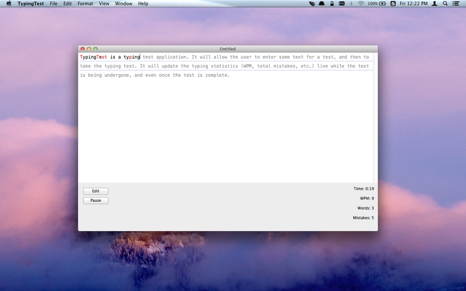 TypingTest for Mac OS X - 1.0 - (macOS)