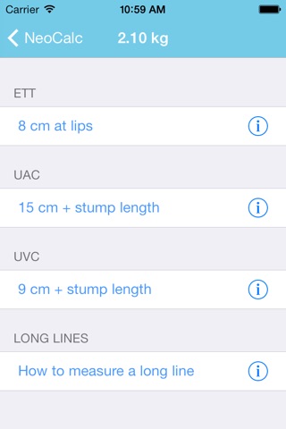 Neonatal Calculator screenshot 2