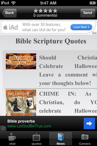 Daily Bible Quotes Chat screenshot 2