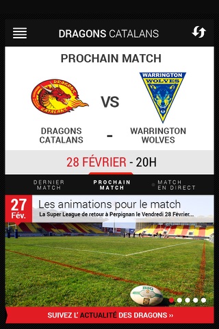 Dragons Catalans Officiel screenshot 2