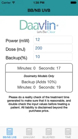 Game screenshot Phototherapy Calculator Daavlin apk