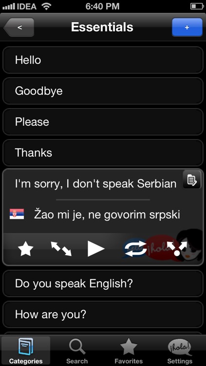 Lingopal Serbian LITE - talking phrasebook