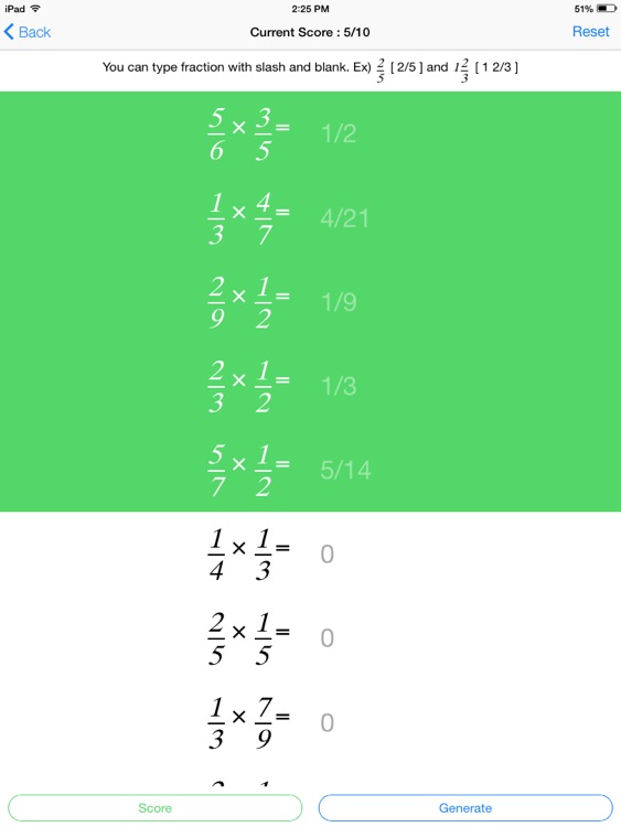 Math Practice for Fraction screenshot-3