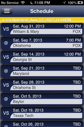 West Virginia Football Live screenshot 3