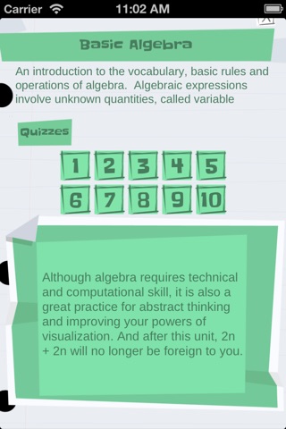 Algebra Basics screenshot 2