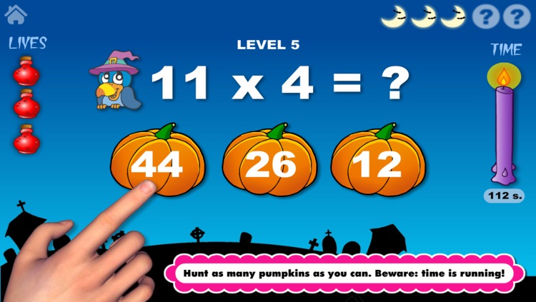 Adventure Basic School Math · Math Drills Challenge and Halloween Math Bingo Learning Games (Numbers, Addition, Subtraction, Multiplication and Division) for Kids: Preschool, Kindergarten, Grade 1, 2, 3 and 4 by Abby Monkey® screenshot-3