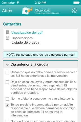 Comprueba screenshot 2