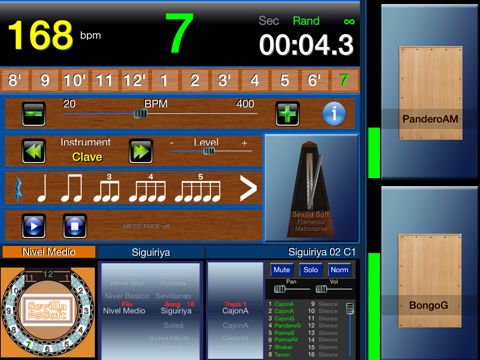 Screenshot #6 pour Métronome Flamenco Sevilla Soft