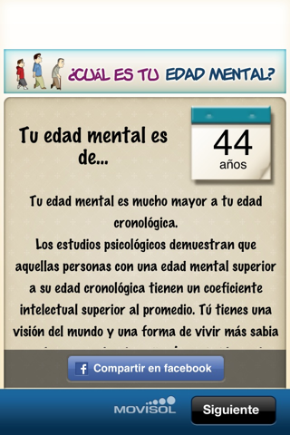 What is your mental age?: discover how old your mind is screenshot 4