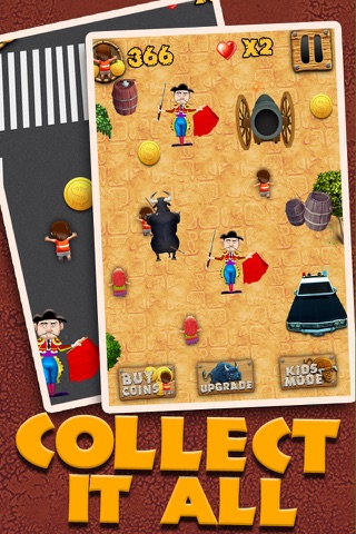 Papa Bull Stampede them All Mad Run FREE screenshot 3