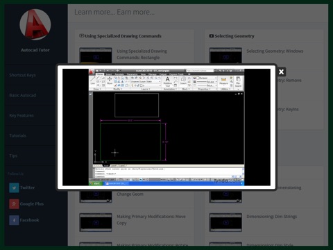 Tutor for Autocad 2D, 3D screenshot 4