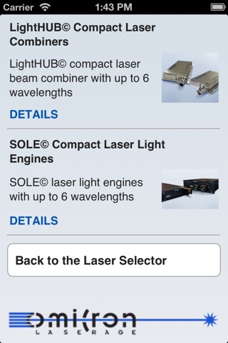 Omicron Laser Tools for iPhone screenshot 3
