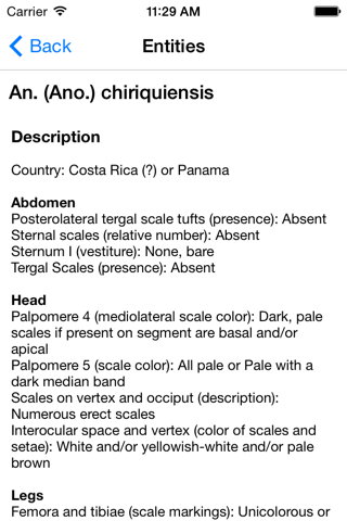 Central American Malaria Vectors screenshot 4