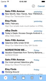 mailpod for yahoo mail, gmail, hotmail iphone screenshot 1