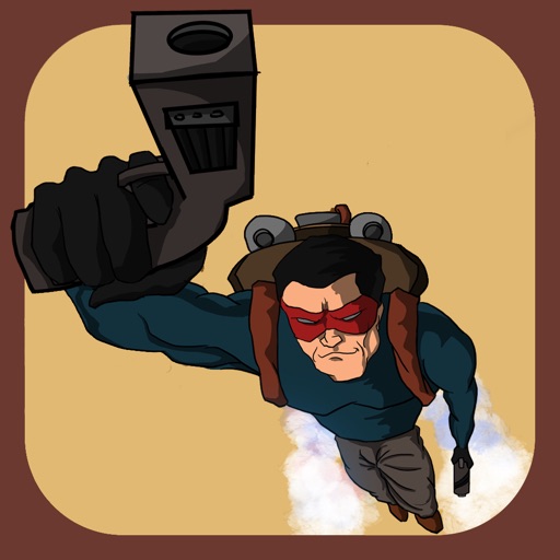 Jetpack Riding Adventure - Hero of Nation Destroying Drones, Brave Captain in Action on Desert Battle icon