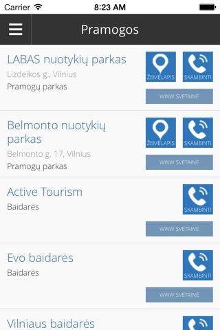 Telšiai Info screenshot 2