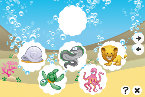 A Find-ing Mistake-s in Picture-s Game-s: Education-al Inter-active Learn-ing For Kid-s: Sea Animal-s screenshot 3