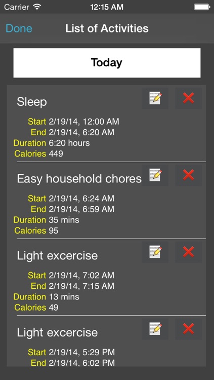 Activity Log App Free with Calories screenshot-4