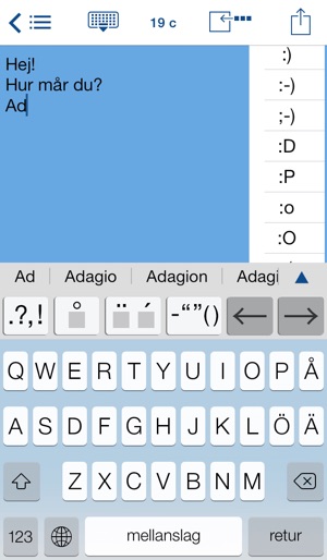 Easy Mailer Swedish / Finnish Keyboard