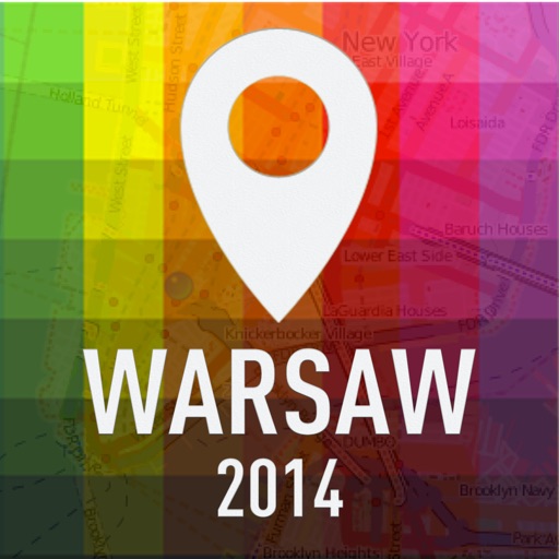 Offline Map Warsaw - Guide, Attractions and Transports icon