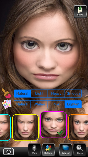 ‎Funny Face Warp Screenshot