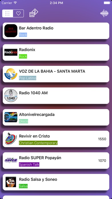 Radios de Colombia - Las mejores radios FM y AM gratis iPhone screenshot 2 - Music app