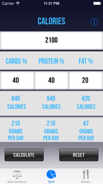 Calorie Split screenshot-3