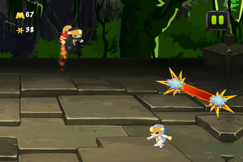 A Ninja Rocket Ride Running Jumping Flying Adventure screenshot 4