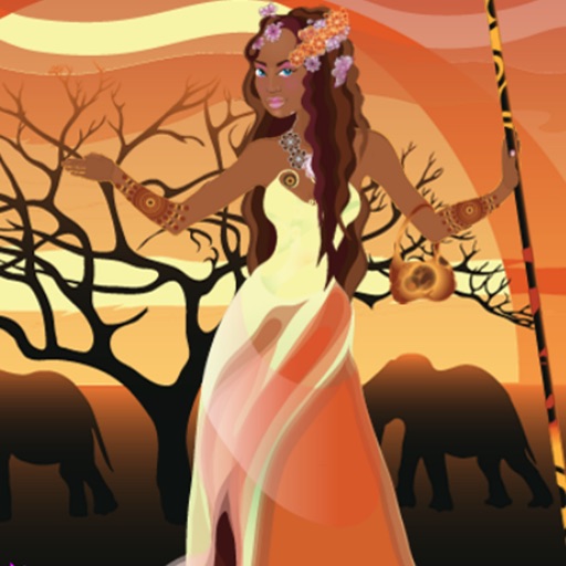 African Princess Dress Up Icon